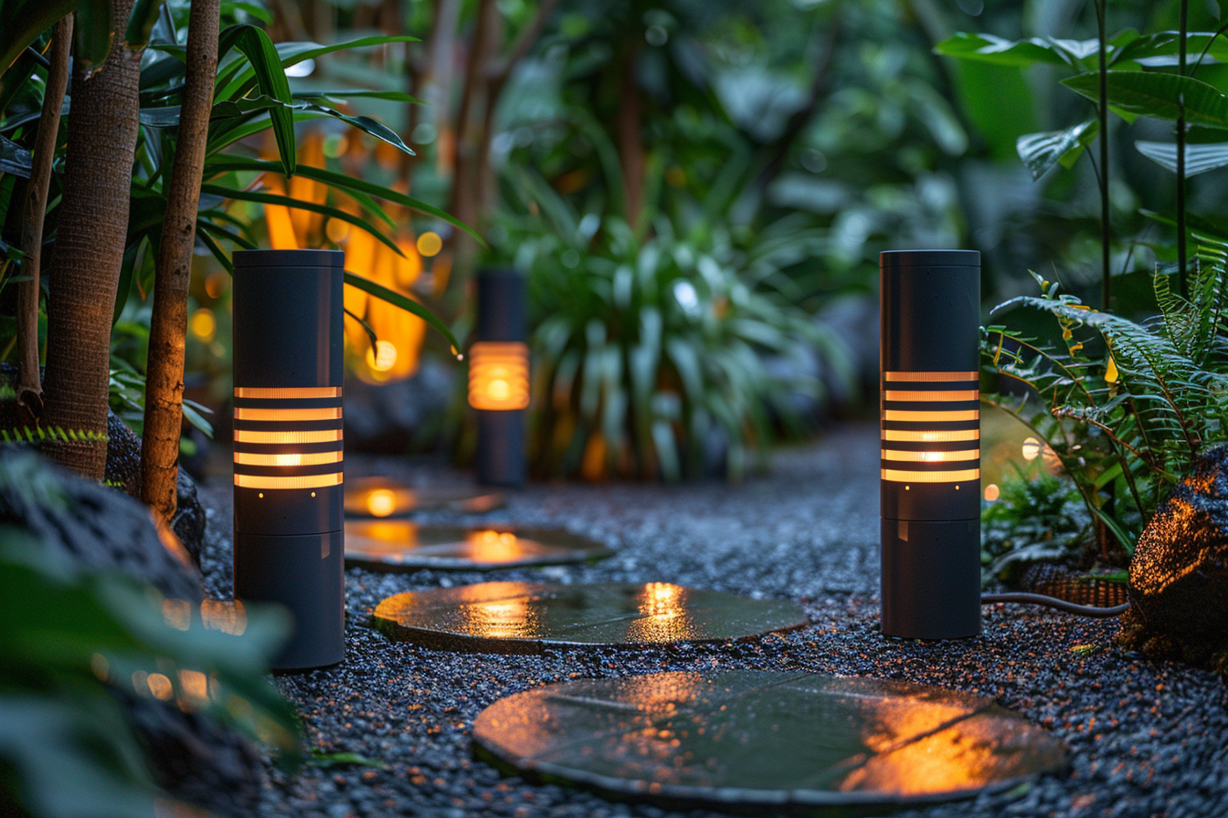 Bollard Lights Use In A Garden Or Pathway Setting.