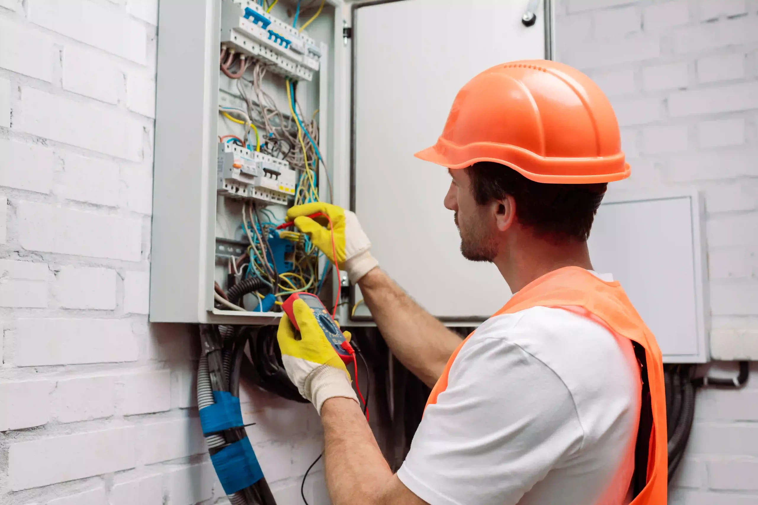 Professional Electricians Inspect And Repair Circuits, Emphasizing The Importance Of Seeking Professional Help For Complex Problems.