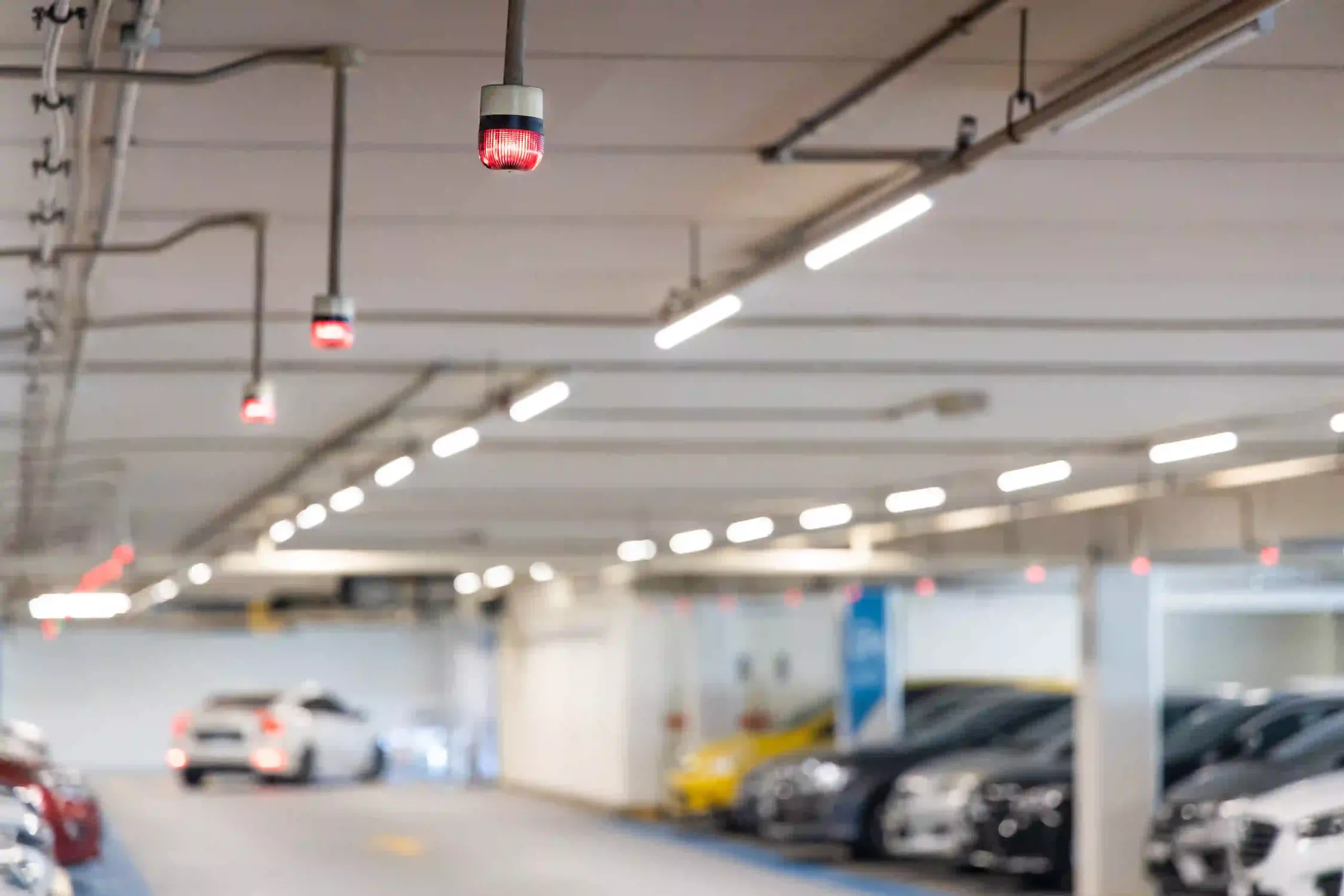 Smart Car Parking Tracking System With Lights Signals Vacancy Availability