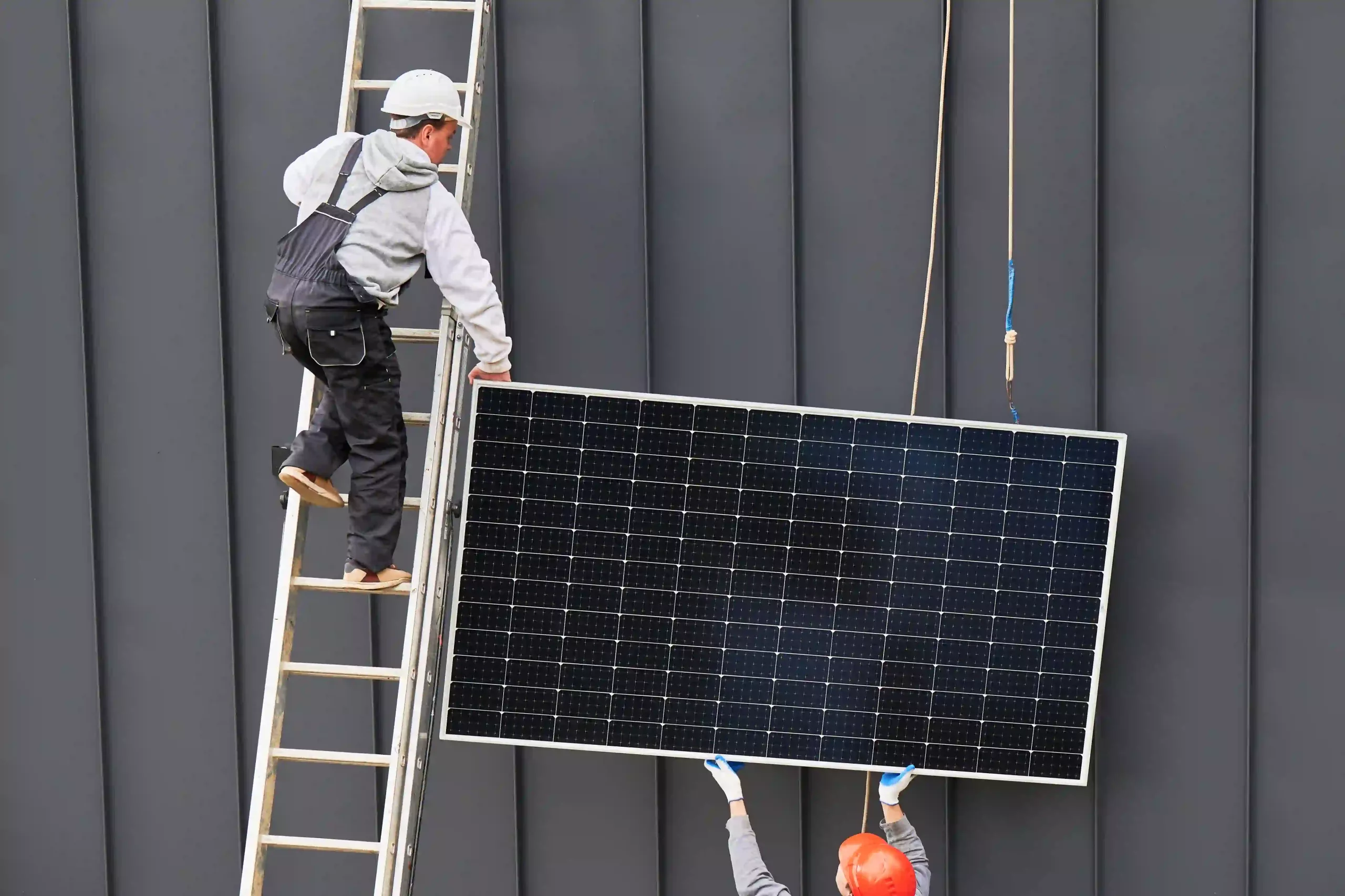 Showcasing The Installation Process Of Solar Street Lights.