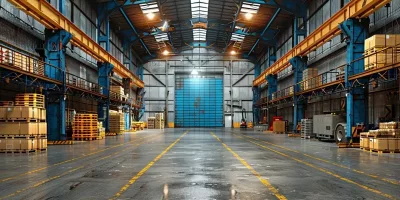 Industrial Led Lighting In A Factory Setting Energy Efficient And Safety Enhancing