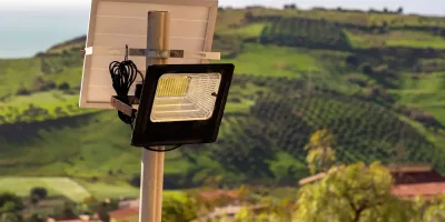 LED Flood Lights outside